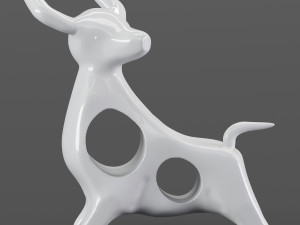 cowbull decor set Model 3D