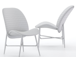 pode nihan armchair 3D मॉडल