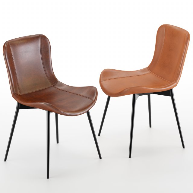 cole dining chairs 3D Model .c4d .max .obj .3ds .fbx .stl .blend 