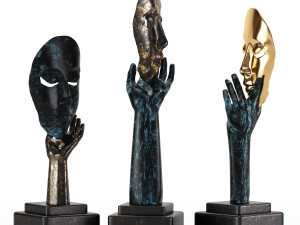 thinkers resin figurines art decor Model 3D