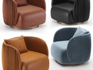 カントリボヘミアンアームチェア 3Dモデル