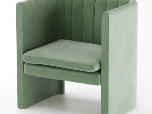 tradition loafer armchair Model 3D