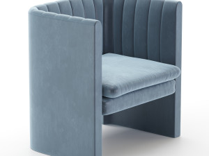 tradition loafer armchair Model 3D
