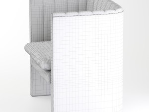 tradition loafer armchair Model 3D