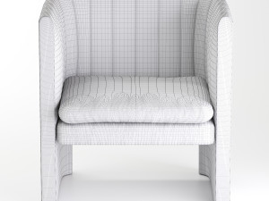 tradition loafer armchair Model 3D