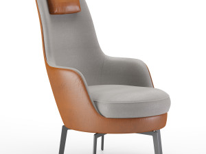 flexform guscioalto lounge chairs Modello 3D