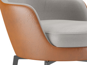 flexform guscioalto lounge chairs Modello 3D