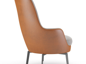 flexform guscioalto lounge chairs Modello 3D