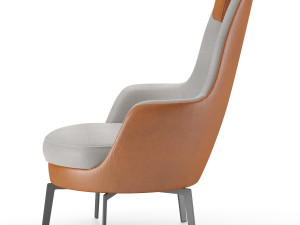 flexform guscioalto lounge chairs Modello 3D