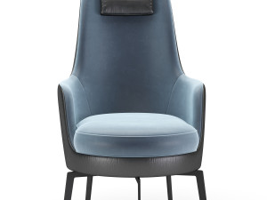 flexform guscioalto lounge chairs Modello 3D