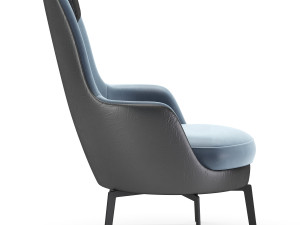 flexform guscioalto lounge chairs Modello 3D