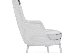 flexform guscioalto lounge chairs Modello 3D