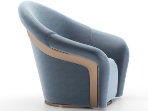 portofino armchair 3D Модель