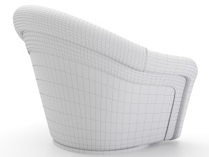 portofino armchair 3D Модель
