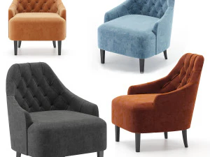 ベルト・サロッティアームチェア 3Dモデル