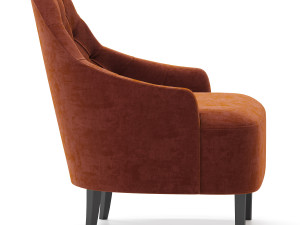 berto salotti armchair 3D-Modell