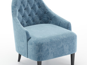 berto salotti armchair 3D-Modell
