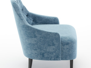 berto salotti armchair 3D-Modell