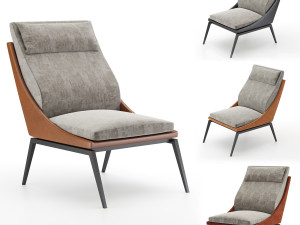 light milano armchair 3D 모델