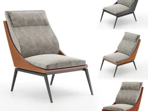 ライトミラノアームチェア 3Dモデル