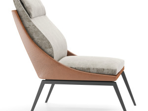light milano armchair Modelo 3D