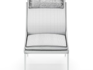 light milano armchair Modelo 3D