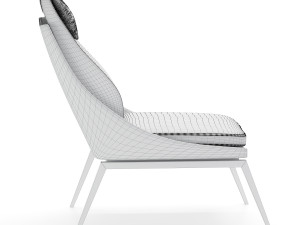 light milano armchair Modelo 3D