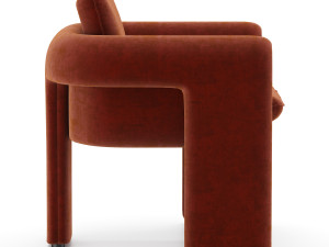 floria velvet chair Modello 3D