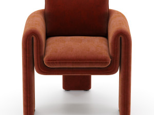 floria velvet chair Modello 3D