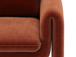 floria velvet chair Modello 3D