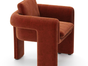 floria velvet chair Modello 3D