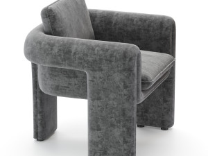 floria velvet chair Modello 3D