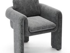 floria velvet chair Modello 3D