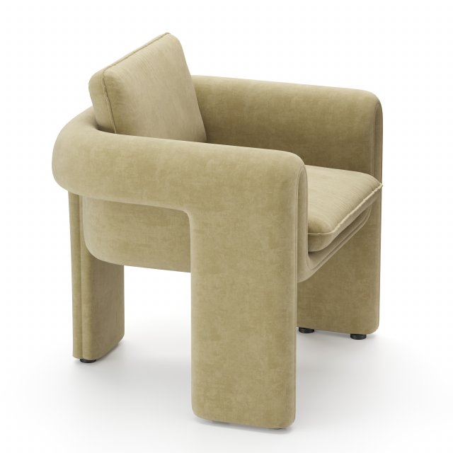 floria velvet chair 3D Model in Chair 3DExport