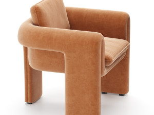 floria velvet chair Modello 3D
