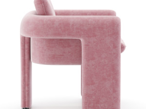 floria velvet chair Modello 3D