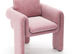 floria velvet chair Modello 3D