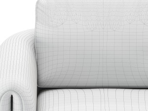 floria velvet chair Modello 3D