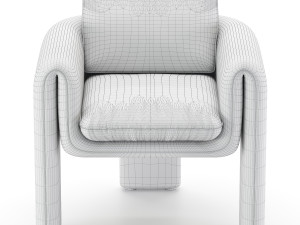 floria velvet chair Modello 3D