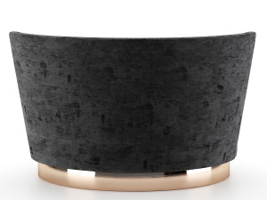 velvet chaise lounge chair 3D Модель