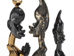 非洲陶器装饰 3D 模型