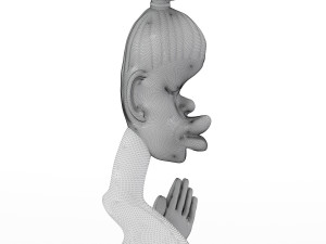 african pottery decor 3D Model