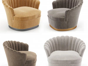 ザナボニアームチェア 3Dモデル