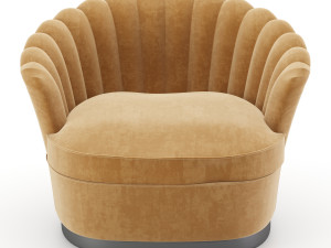 zanaboni armchairs 3D 模型