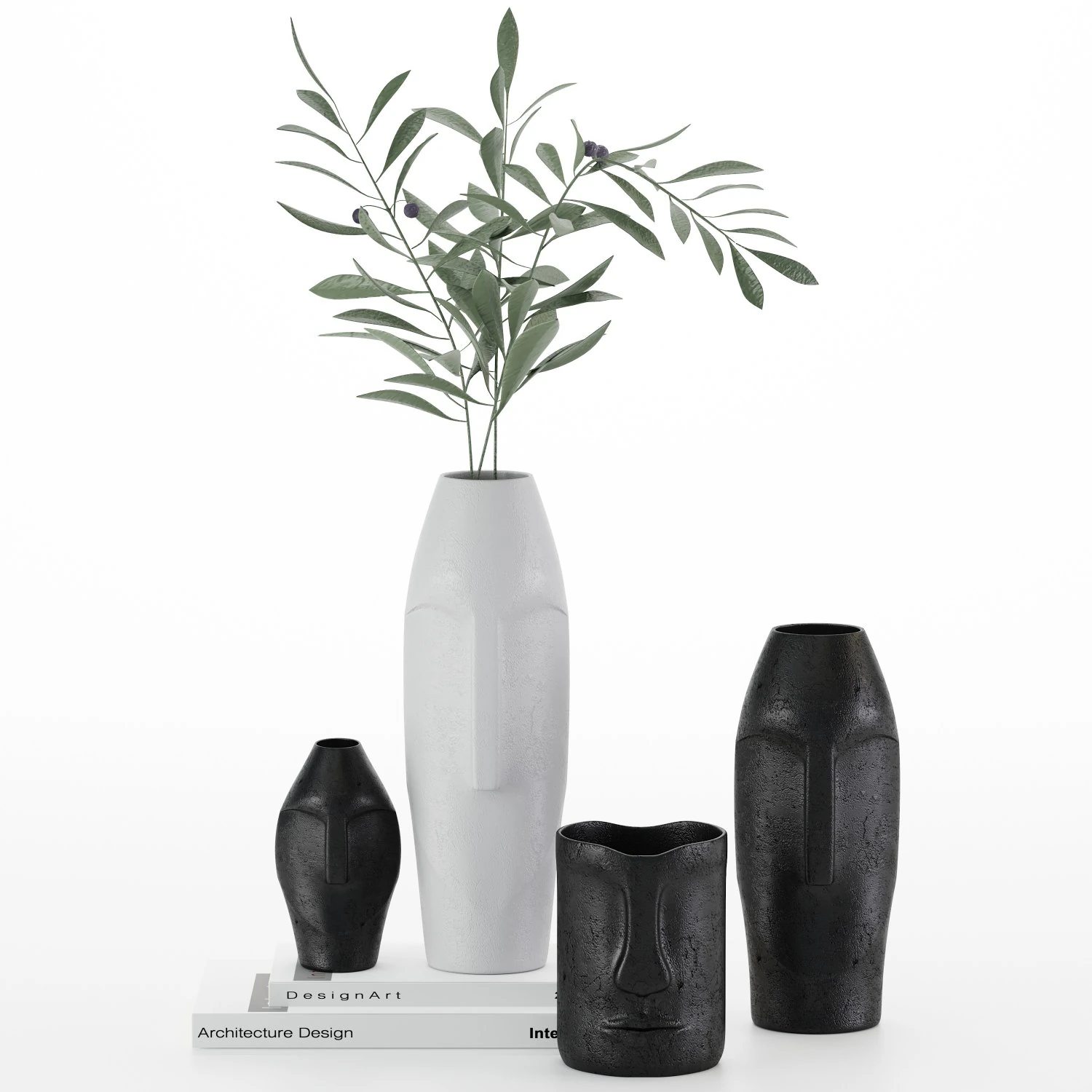 decor ceramic set06 3D Model .c4d .max .obj .3ds .fbx .stl .blend 