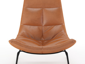 leren fauteuil hugo armchair 3D 模型