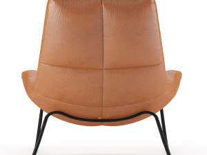 leren fauteuil hugo armchair 3D 模型