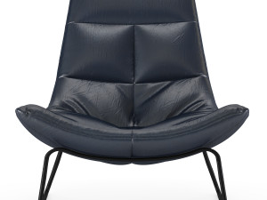 leren fauteuil hugo armchair 3D 模型