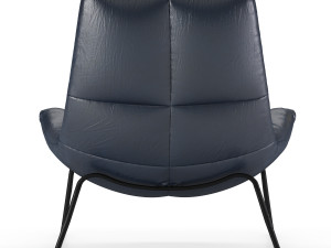 leren fauteuil hugo armchair 3D 模型