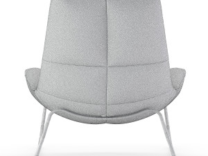 leren fauteuil hugo armchair 3D 模型